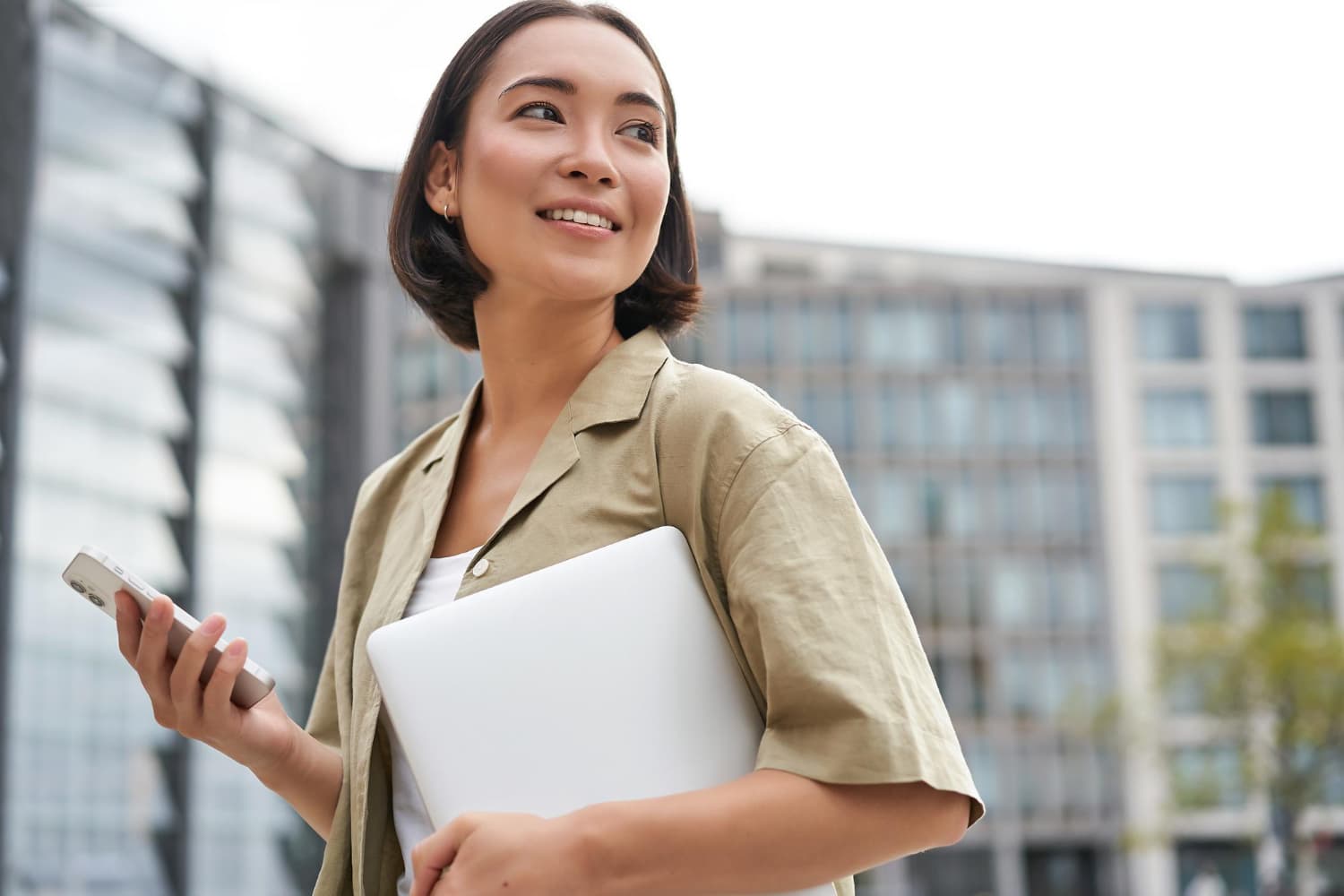 Woman navigating career transition